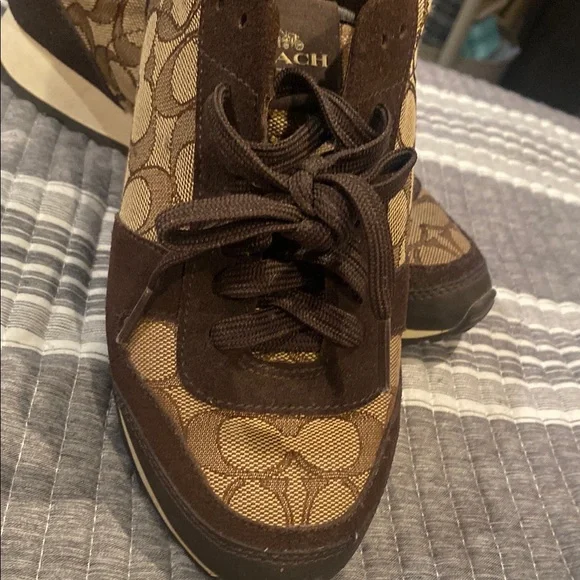 Coach Brown and Tan Sneakers - Picture 6 of 6